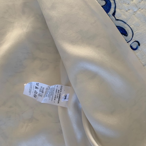 Dolce Gabbana Jacquard Majolica print coat  IT 38 $7500 NEW - Picture 4 of 6